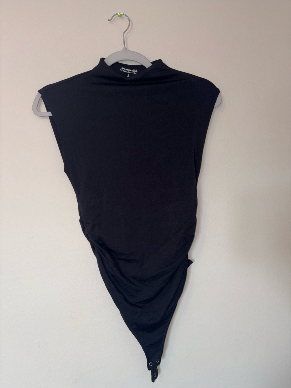 Abercrombie & Fitch Black Sleeveless Mock Neck Bodysuit